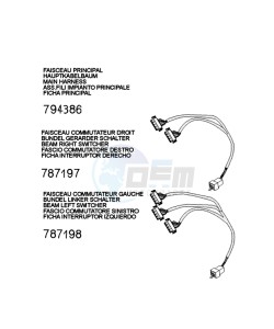 DJANGO 125 SY EVASION drawing HARNESS CONNECTOR