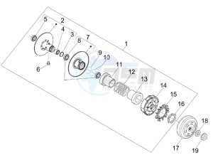 Nexus 300 ie e3 drawing Driven pulley