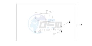 VT750CA9 Korea - (KO / ST) drawing CHROME FRONT FEND