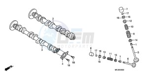 CBR600RA9 Europe Direct - (ED / ABS) drawing CAMSHAFT/VALVE