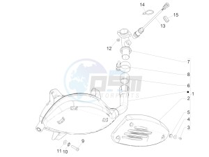 GTS 300 SUPER HPE 4T 4V IE ABS E4 (NAFTA) drawing Silencer