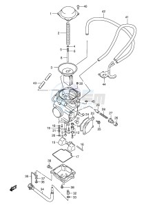 LT-A500F (E24) drawing CARBURETOR