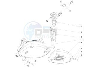 GTS 300 ie Super ABS (USA) (AU, HK) drawing Silencer