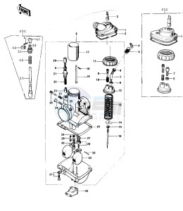 G5 (B-C) 100 drawing CARBURETOR -- 74-75 B_C- -