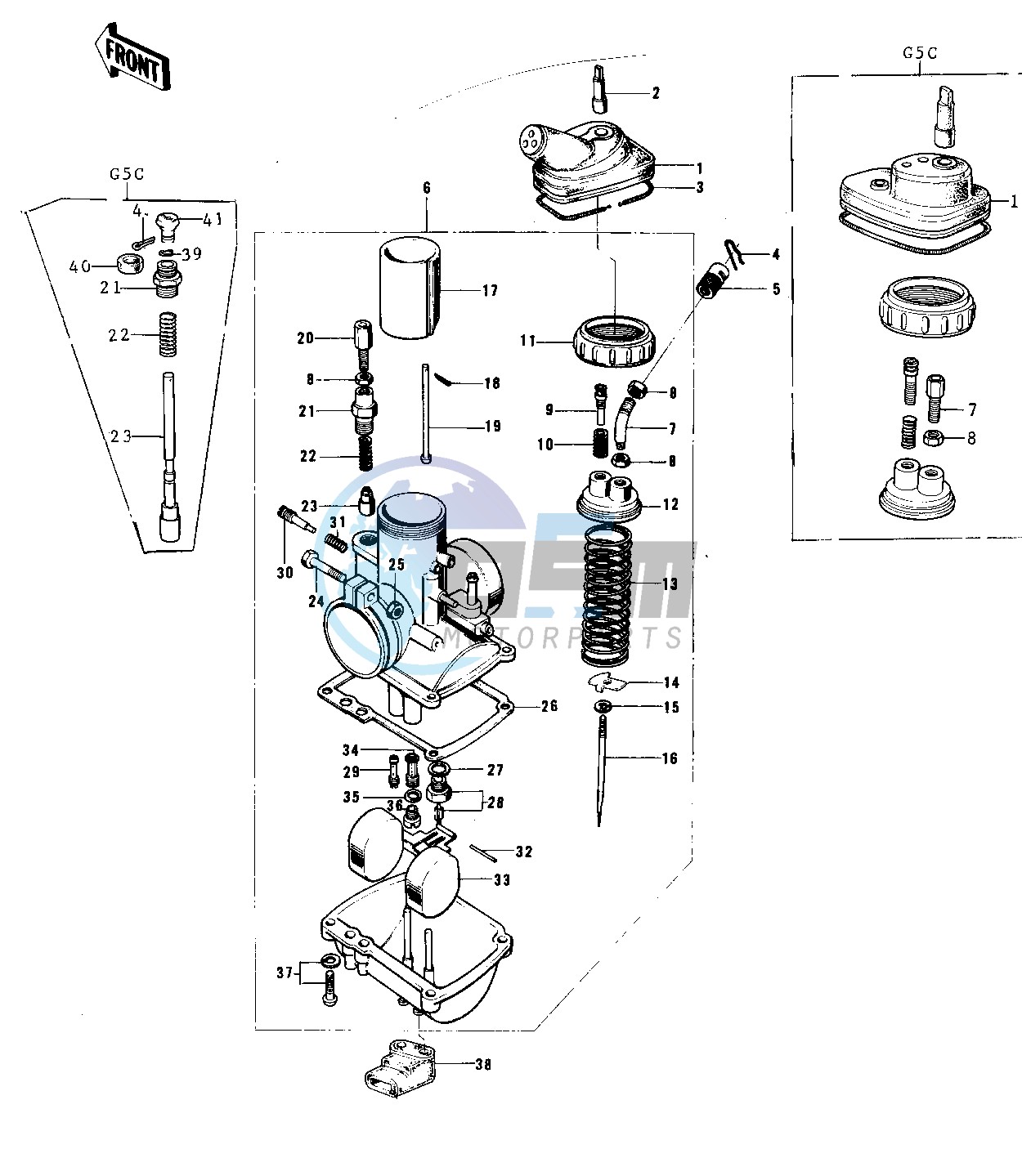 CARBURETOR -- 74-75 B_C- -