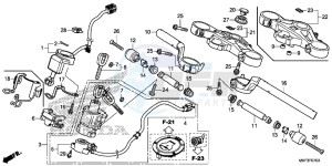 CBR1000RAH 2ED - (2ED) drawing HANDLE PIPE/ TOP BRIDGE