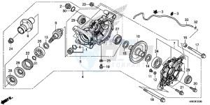 TRX500FM6G TRX680 Europe Direct - (ED) drawing REAR FINAL GEAR