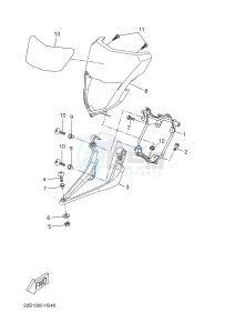 WR125R (22BB 22BB 22BB) drawing COWLING 1