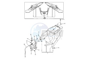 YZF R 6 600 drawing SIDE COVER MY04