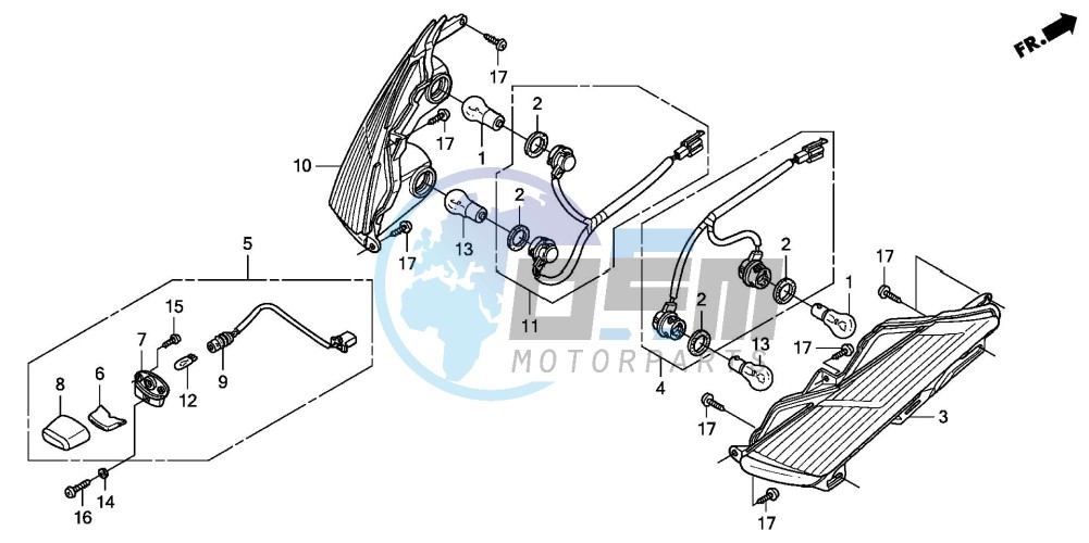 REAR COMBINATION LIGHT (FES1253-5)(FES1503-5)