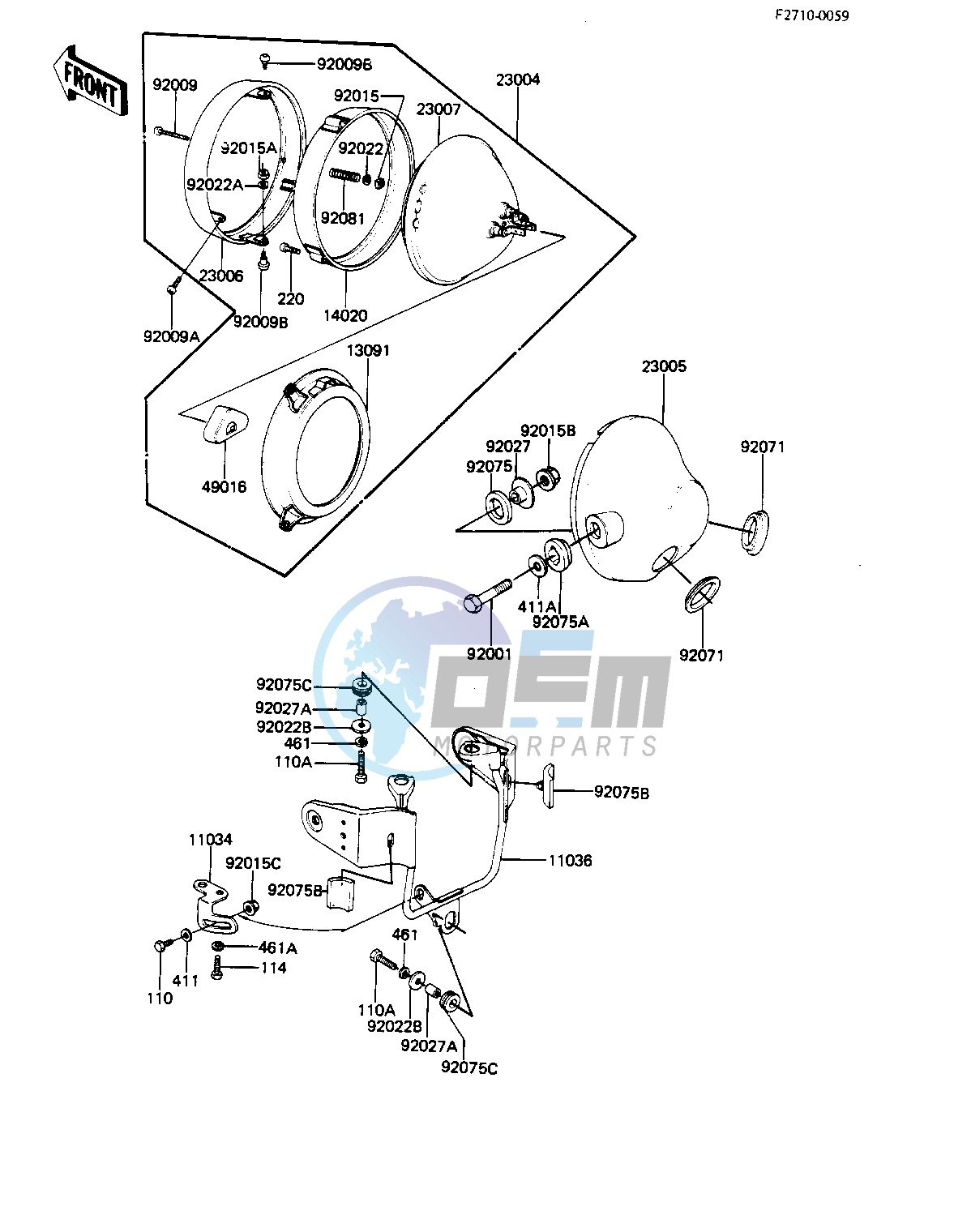 HEADLIGHT -- 83 H3- -