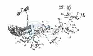 Sport Corsa 1100 drawing Foot rests - lateral stand