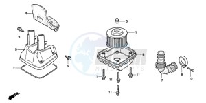 C90CW 70 drawing AIR CLEANER