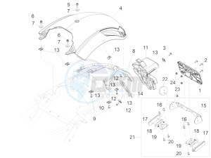 Audace 1400 Carbon 1380 (NAFTA) drawing Rear mudguard