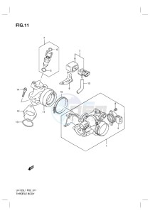 UH125 BURGMAN EU drawing THROTTLE BODY