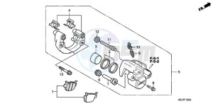 FES1259 Europe Direct - (ED) drawing REAR BRAKE CALIPER