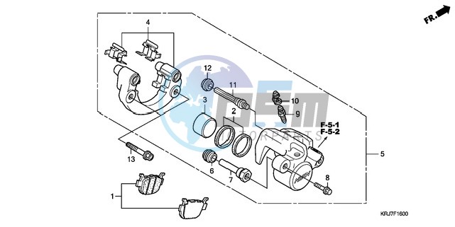 REAR BRAKE CALIPER