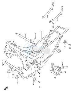 GSX600F (E2) Katana drawing FRAME