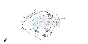 CBR600F drawing FRONT FENDER