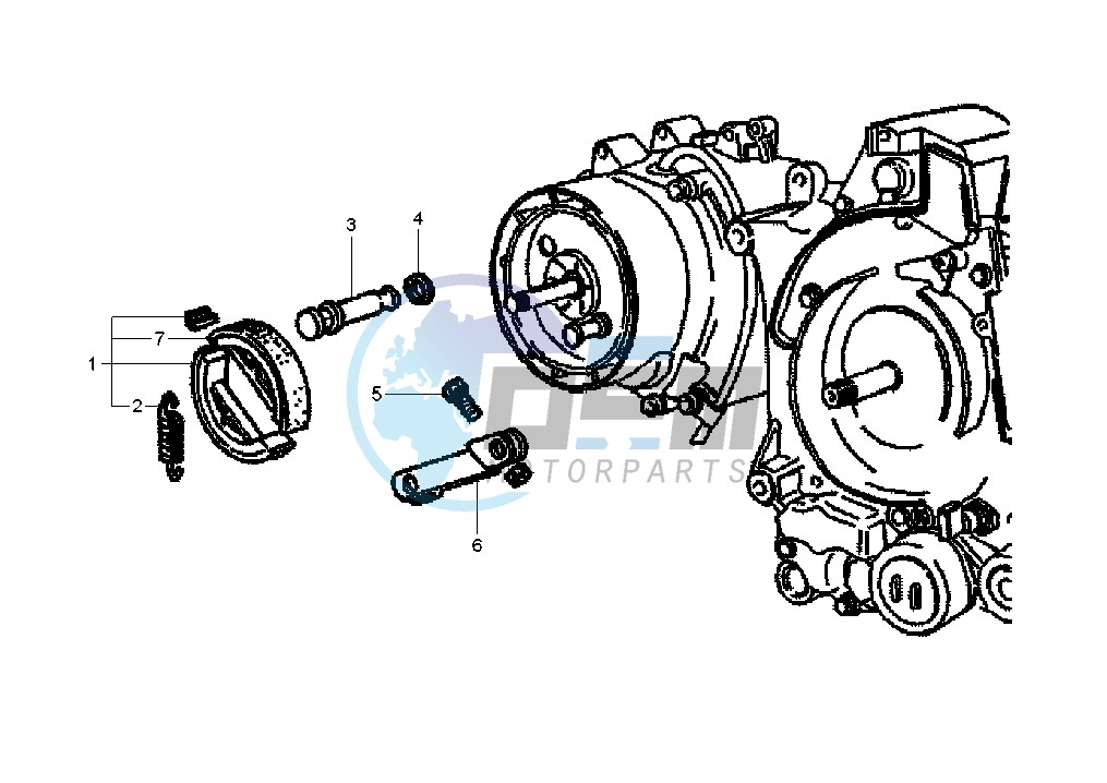 Brake shoe Rear