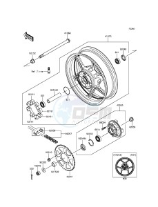 ER-6F_ABS EX650FGF XX (EU ME A(FRICA) drawing Rear Hub