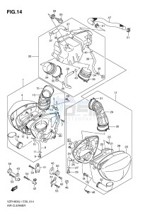 VZR1800 (E50) INTRUDER drawing AIR CLEANER