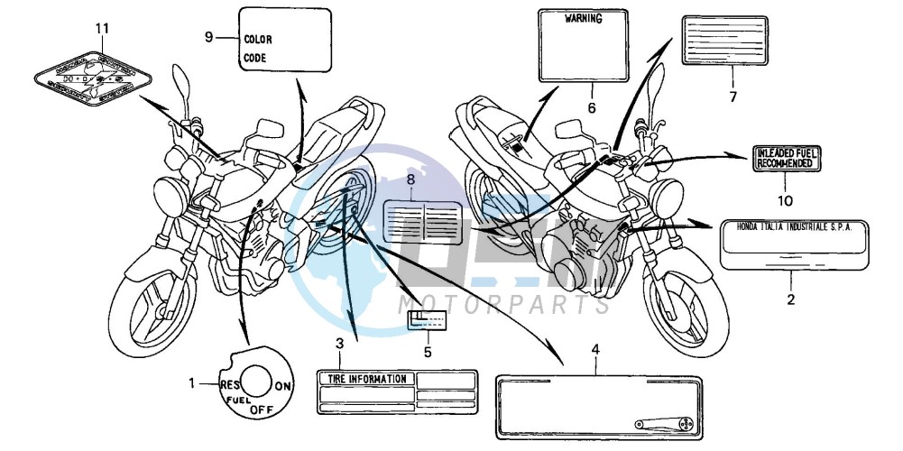 CAUTION LABEL (CB600F2/F3/4/5/6)