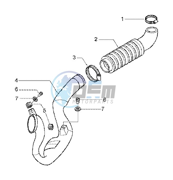 Belt cooling tube