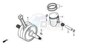 CR250R drawing CRANKSHAFT