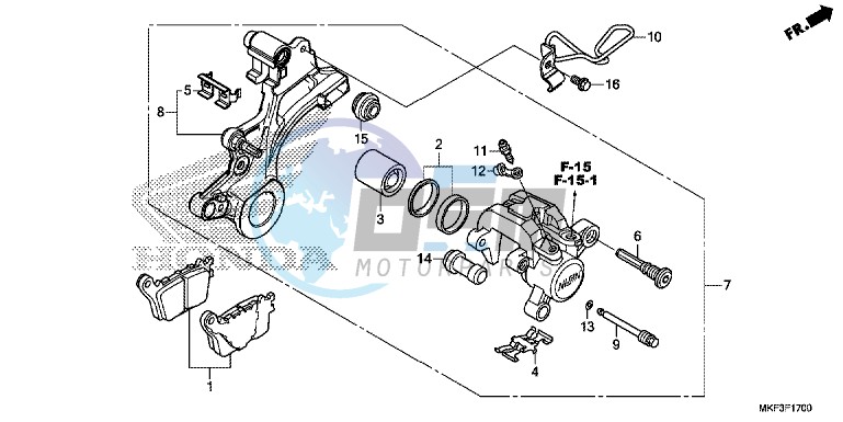 REAR BRAKE CALIPER