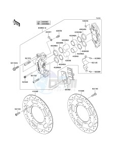 VN 1700 A [VULCAN 1700 VOYAGER] (9FA) A9F drawing FRONT BRAKE