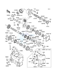 KLF300 4x4 KLF300C6F EU GB drawing Front Bevel Gear