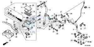 TRX420FA5F TRX420F Europe Direct - (ED) drawing FR. BRAKE MASTER CYLINDER