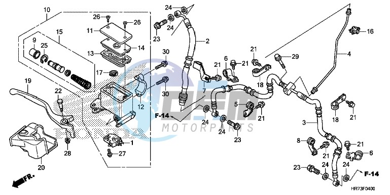 FR. BRAKE MASTER CYLINDER