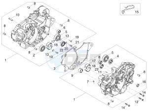 TUONO 125 4T E4 ABS (EMEA) drawing Crankcases I