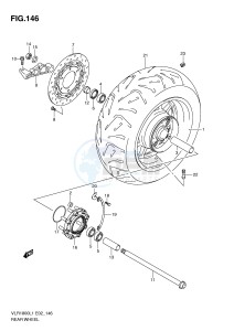 VLR1800 (E2) drawing REAR WHEEL (VLR1800L1 E2)