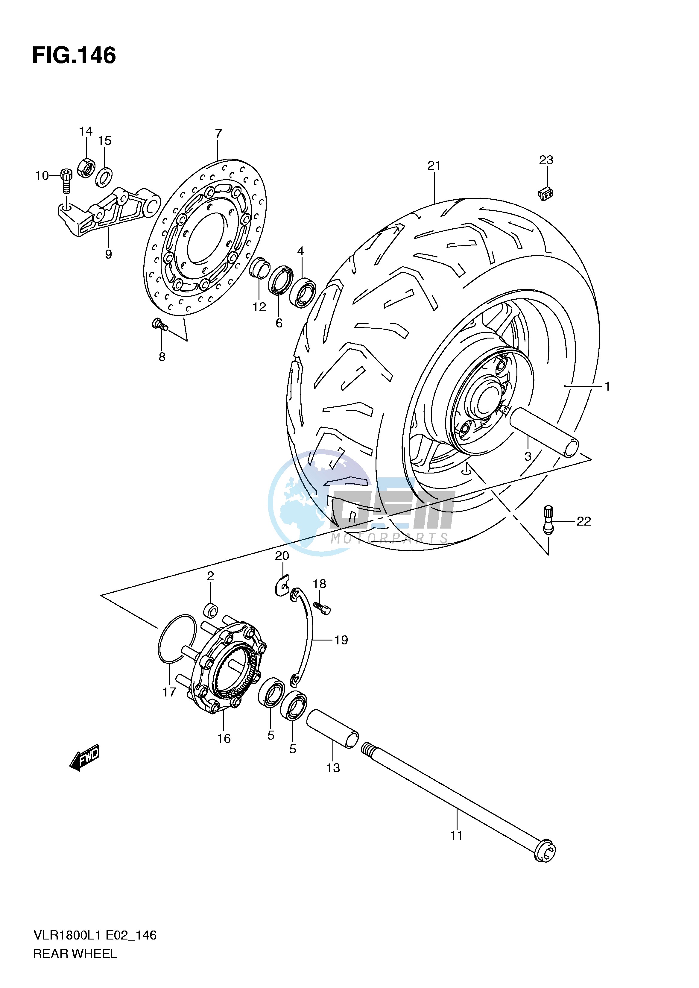 REAR WHEEL (VLR1800L1 E2)