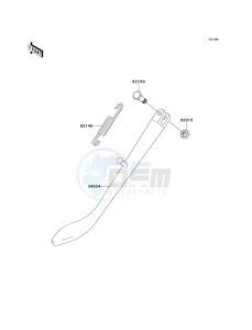 BN 125 A [ELIMINATOR 125] (A6F-A9F) A7F drawing STAND-- S- -