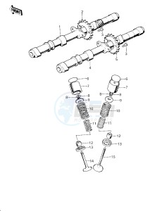 KZ 1000 D [Z1R] (D1) [Z1R] drawing CAMSHAFTS_VALVES -- 78 D1- -