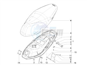 TYPHOON 50 2T EURO 4 (EMEA-APAC) drawing Saddle/seats