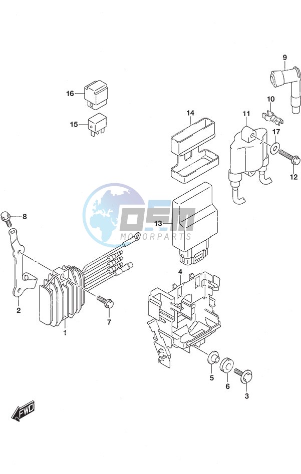 Rectifier/Ignition Coil Non-Remote Control