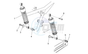 V7 Special 750 USA-CND drawing Rear shock absorber