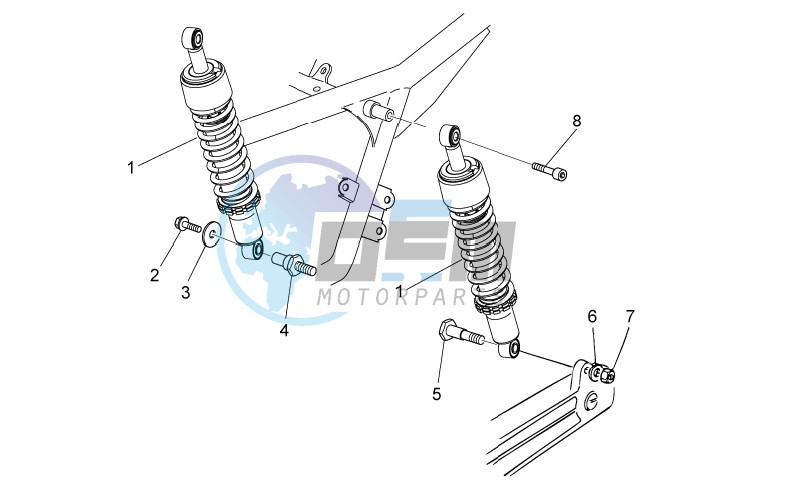 Rear shock absorber