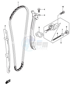 GSX-250RA drawing CAM CHAIN