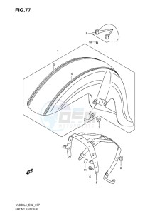 VL800C INTRUDER EU drawing FRONT FENDER