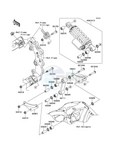 NINJA_ZX-10R ZX1000JBF FR GB XX (EU ME A(FRICA) drawing Suspension/Shock Absorber