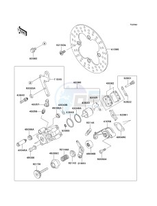 KSF 250 A [MOJAVE 250] (A15-A18) [MOJAVE 250] drawing REAR BRAKE-- KSF250-A18- -