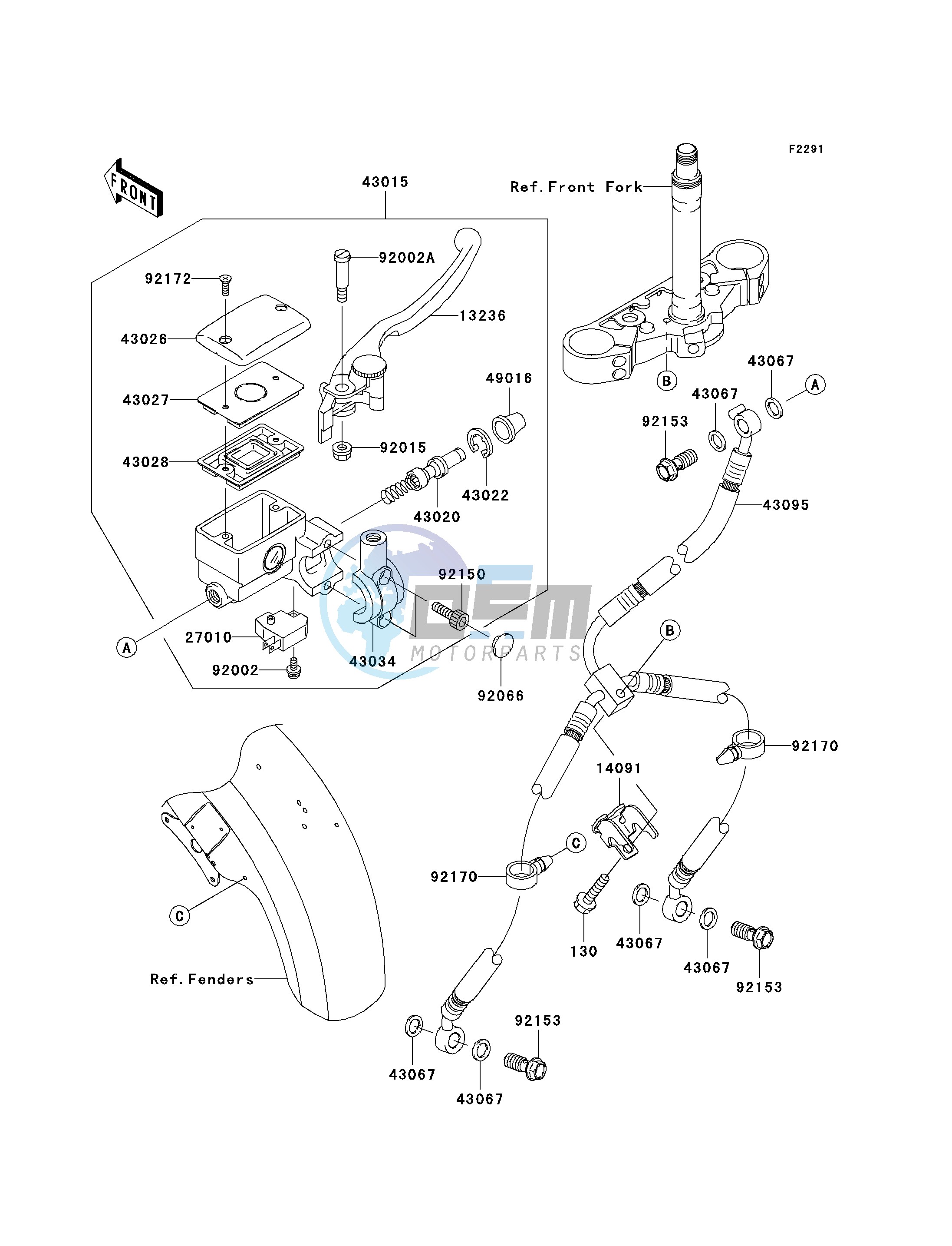 FRONT MASTER CYLINDER