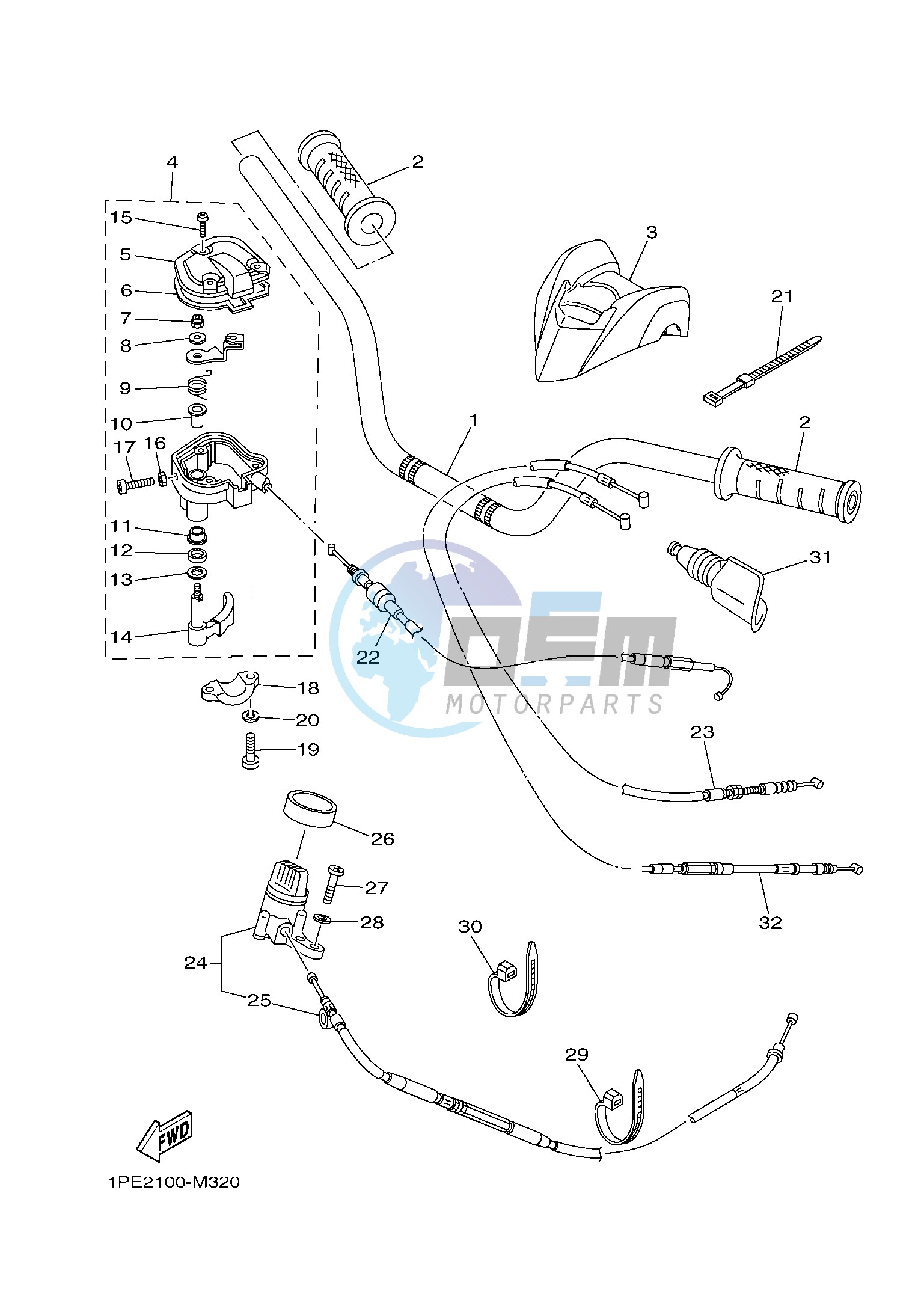 STEERING HANDLE & CABLE