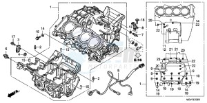 CBR600FC drawing CRANKCASE